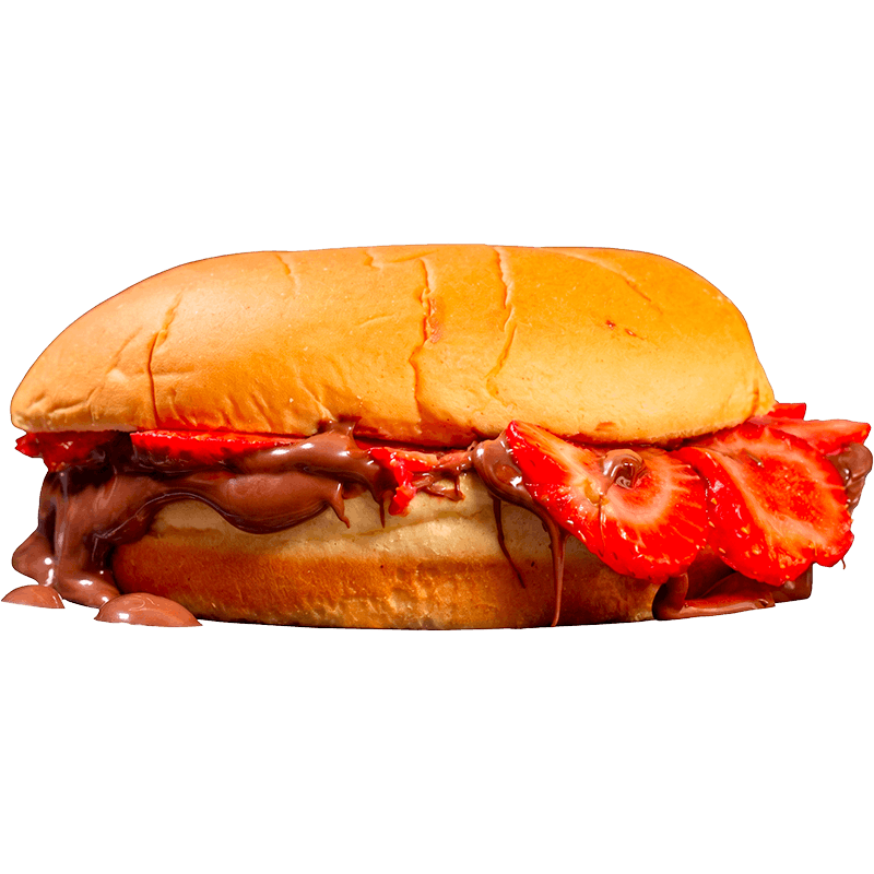 Nutella Burger cu Capsuni