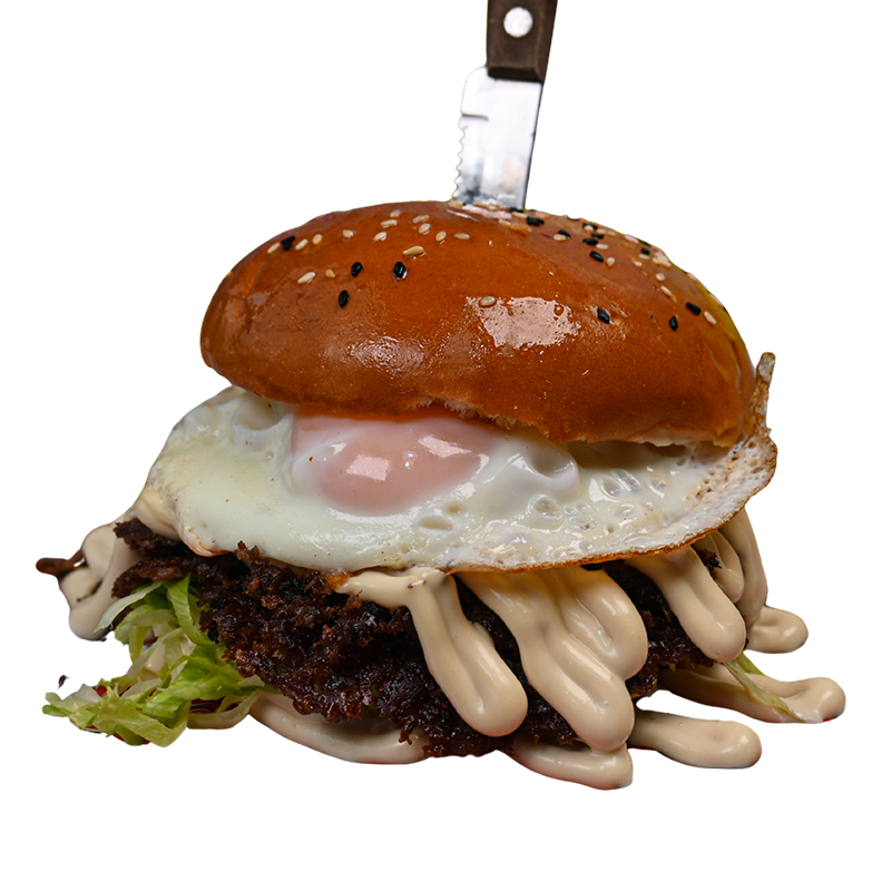 The Double Juicy Egg Burger