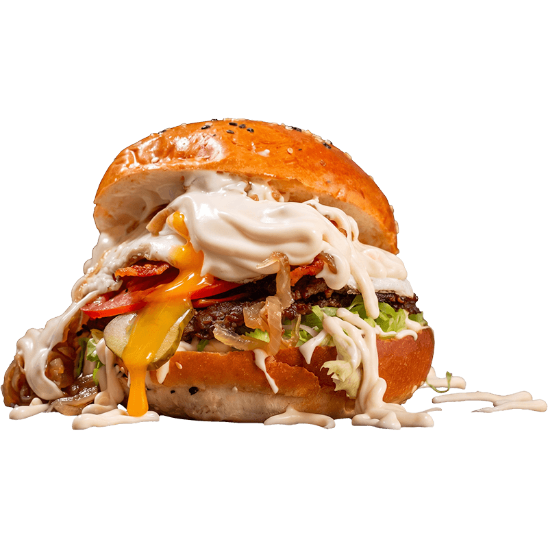 The Double Juicy Egg Burger